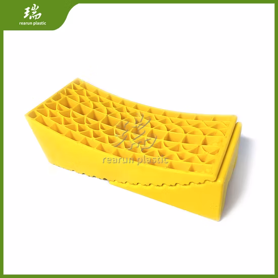 RV Camper Heavy Duty Leveling Block Anti-Slip Pads for Travel Trailer Interlocking Design Allows Stacking to Desired Height Secure T-Handle Carrying Bag I