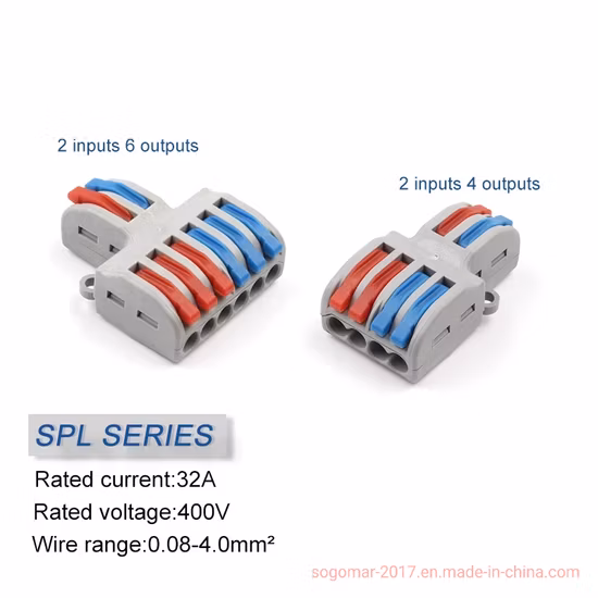 Push-in Terminal Block Screwless Interlocking