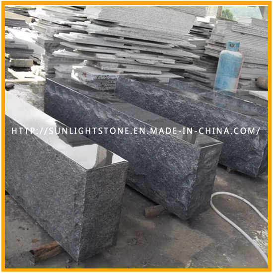 Bordillos de piedra de granito gris oscuro natural G654 para jardín/calzada
